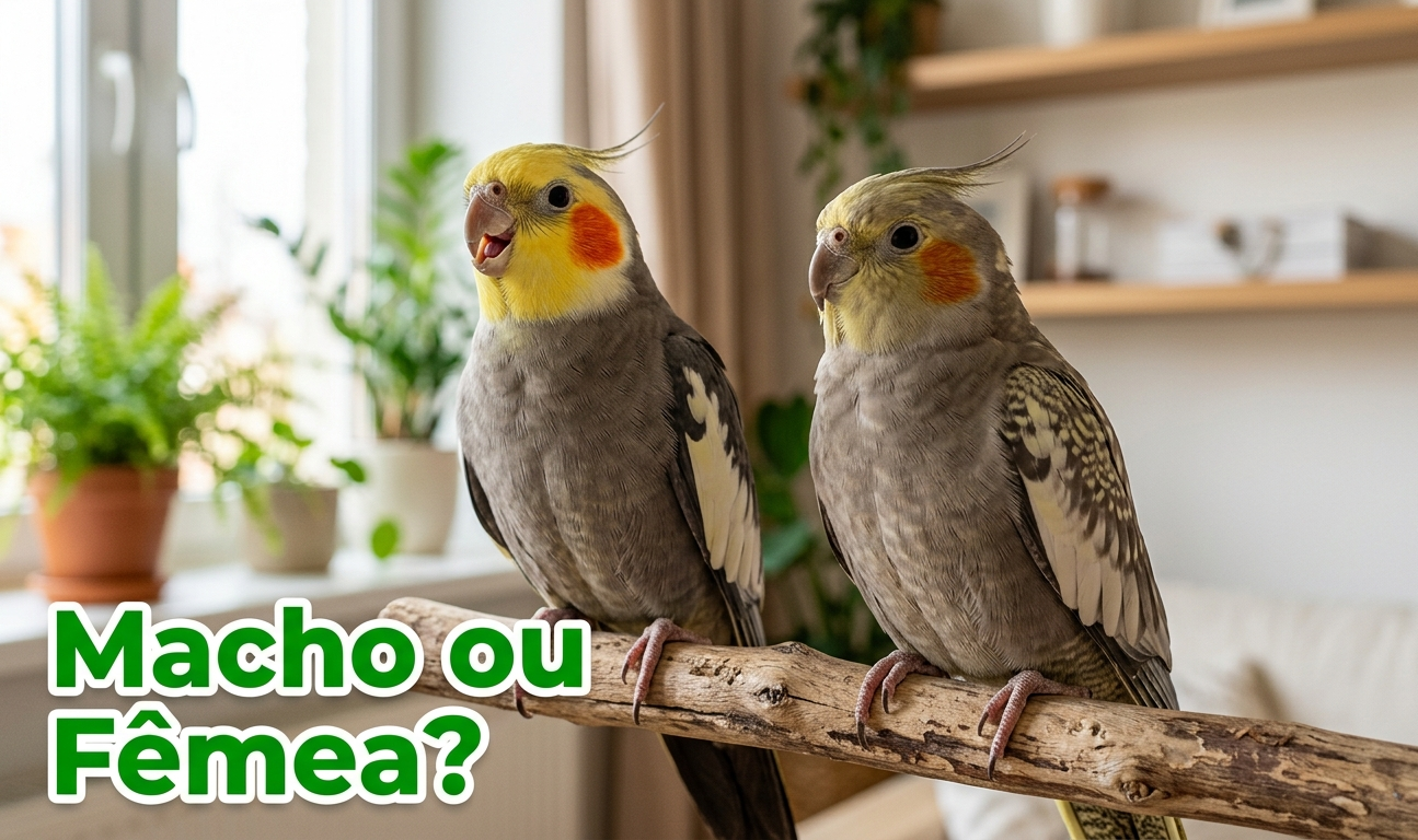 Como saber se calopsita é macho ou fêmea