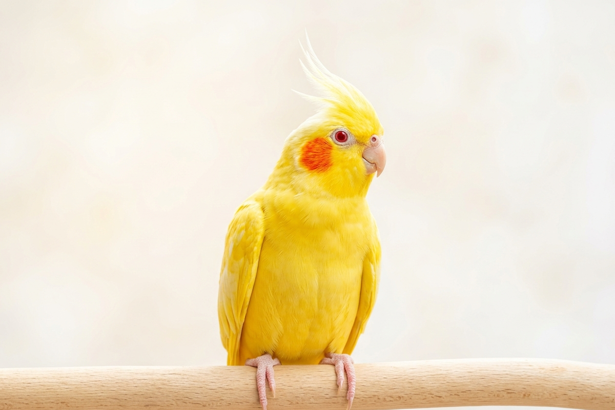 Calopsita lutino amarela