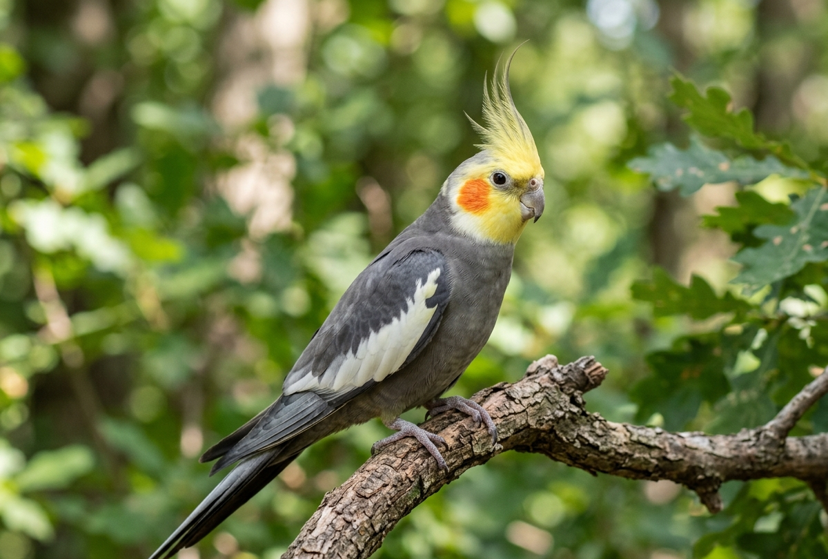 Calopsita silvestre cinza